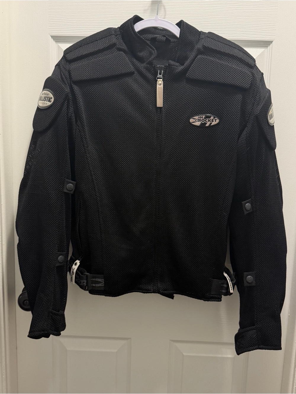 Joe Rocket Black Mesh Motorcycle Jacket with Protective Panels